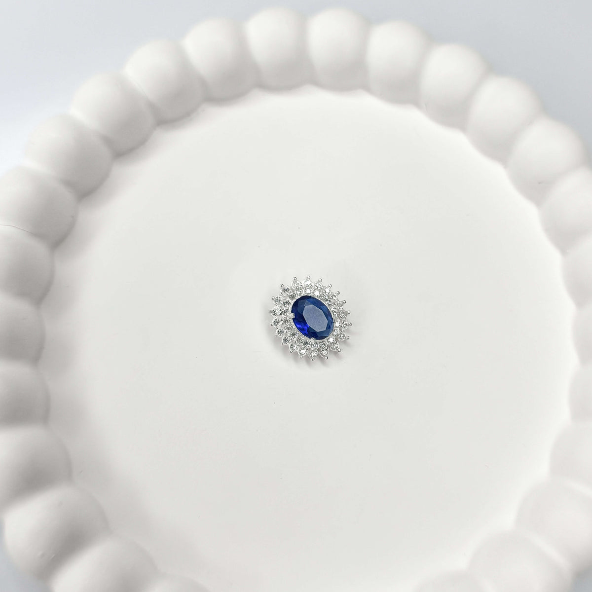 Pingente Zircônia Oval sem Pontas