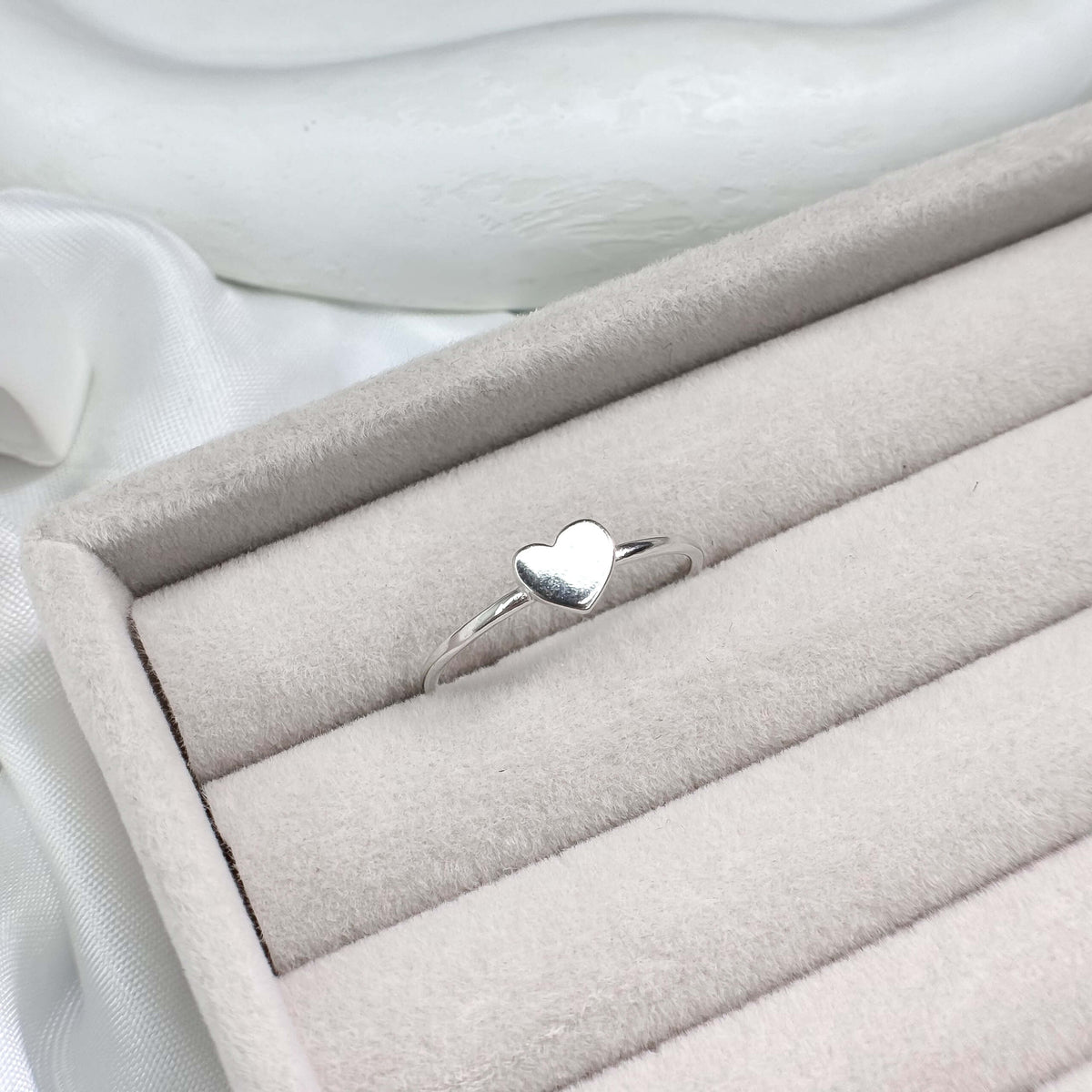 Anel Coração Chapa