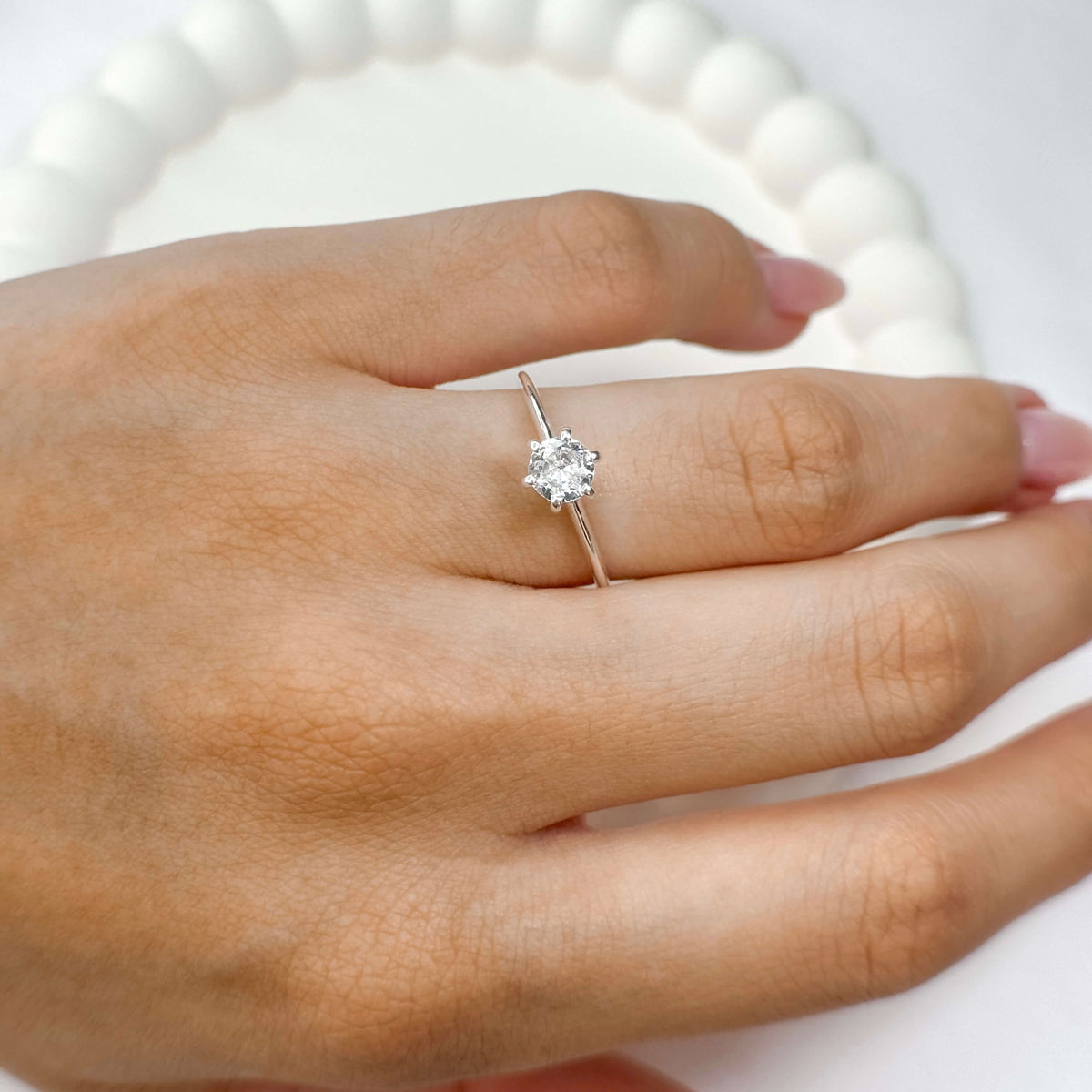 Anel Solitário 6 Garras