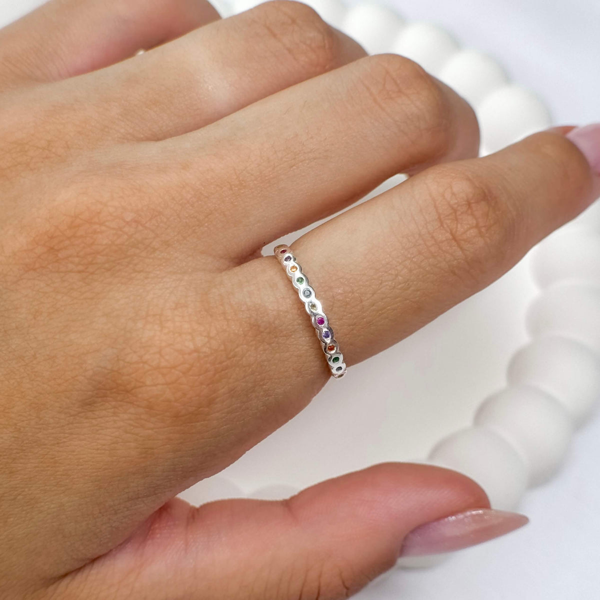 Anel Colorido Cravação Inglesa 180