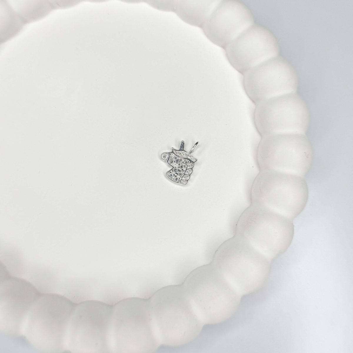 Pingente Cabeça Unicórnio Cravejada