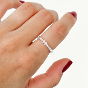 Anel Aparador com Zircônias