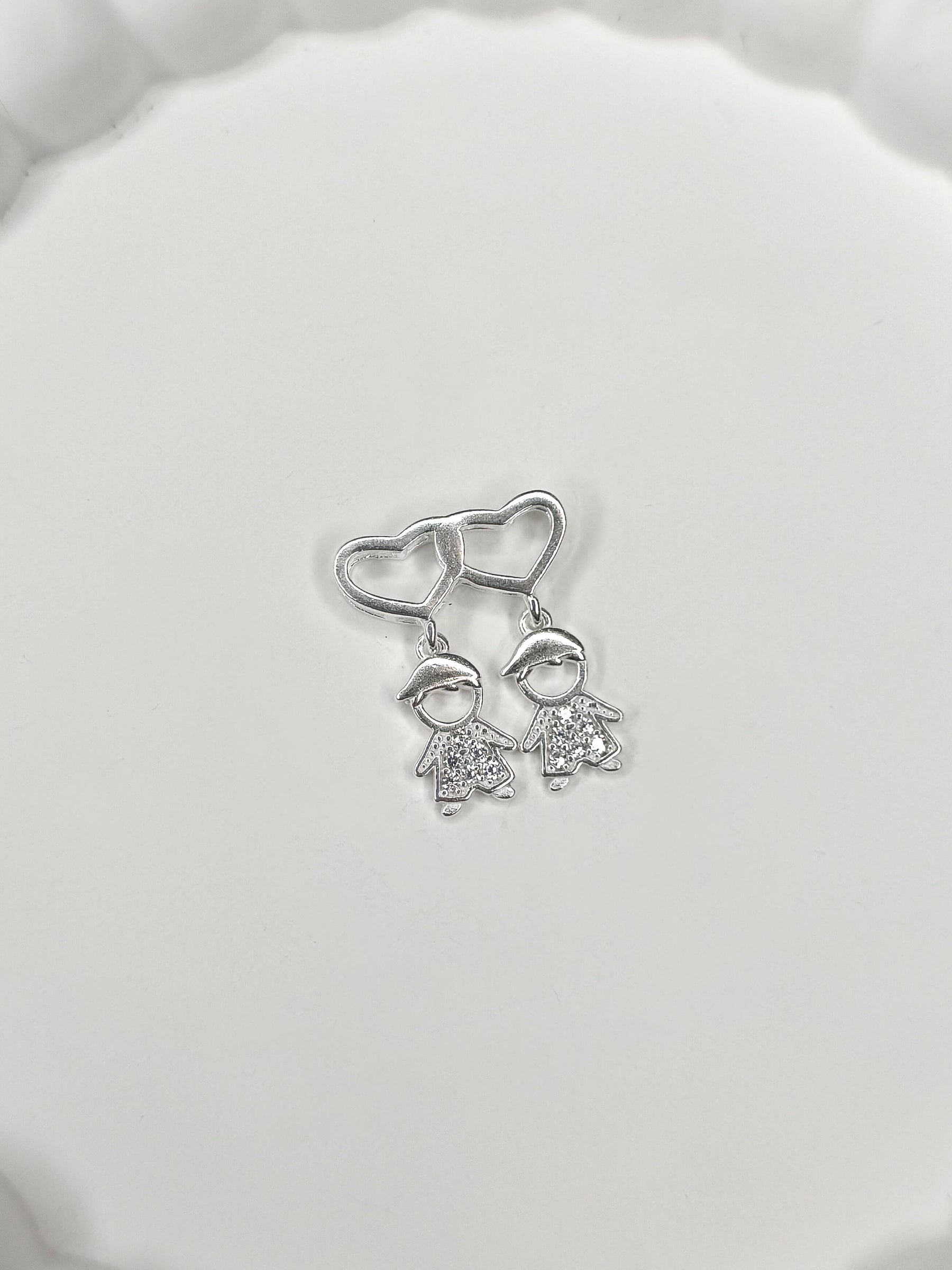 Pingente Crianças 2 Meninos Crav.