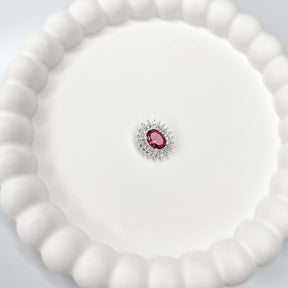 Pingente Zircônia Oval sem Pontas